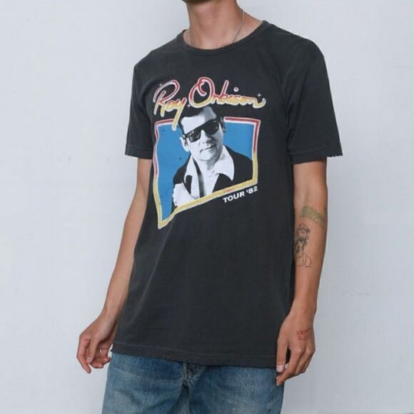 NWOT Midnight Rider Roy Orbison Photo Tour '82 Graphic Unisex Tee Size Large - Picture 2 of 10